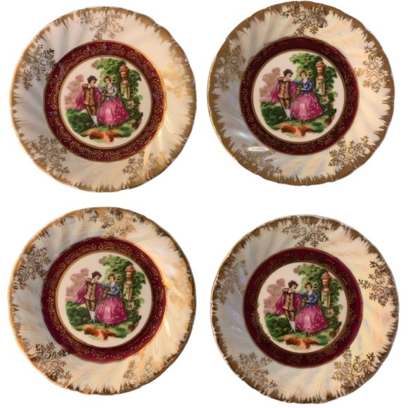 Victorian Royal Japan - Set of 4 Plates and 1 Serving Platter - Picture 2 of 6